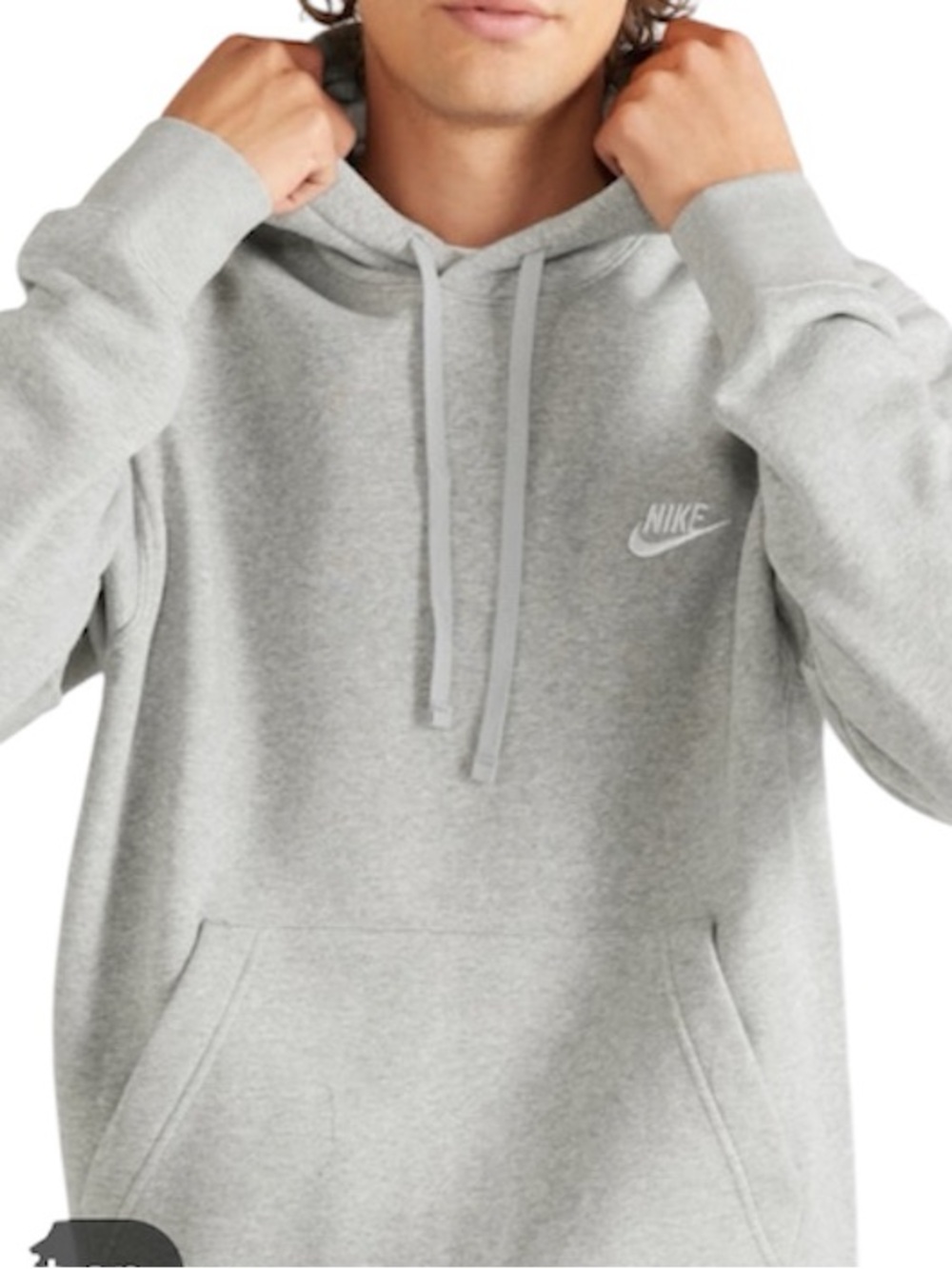 Nike Gray Hooded Sweatshirt - Women's w draw cords